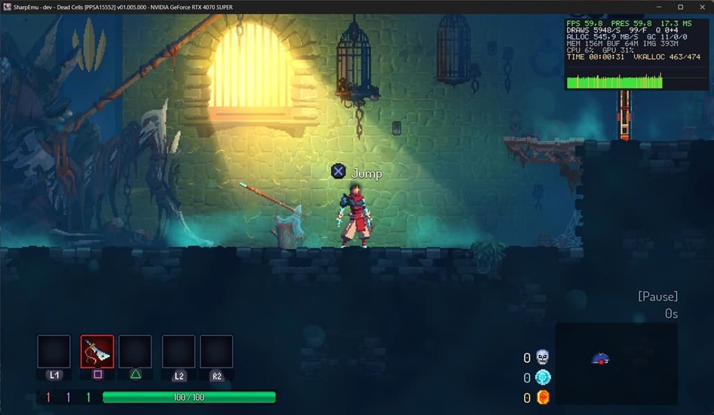 SharpEmu ya ejecuta 8 juegos de PS5 a 60 FPS