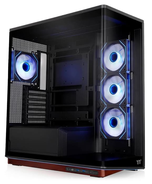Thermaltake estrena la Stage 500 TG ARGB, una caja panorámica con espacio dedicado para figuras y decoración