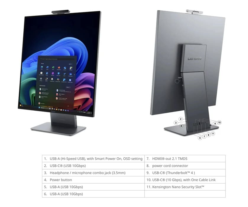 Lenovo ThinkCentre X AIO Aura Edition llega con pantalla 16:18 y CPU Core Ultra 5 325