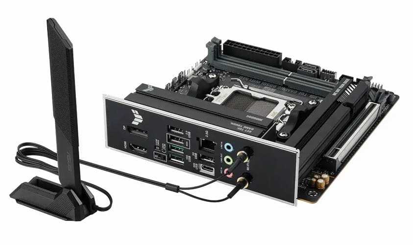 ASUS estrena su primera TUF Mini-ITX: B850I WiFi Neo con AM5, PCIe 5.0 y DDR5-9600+
