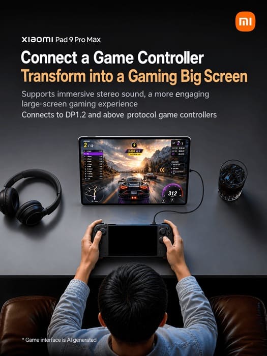 La Xiaomi Pad 9 Pro Max convierte sus 13,3 pulgadas en monitor externo para PC y consolas
