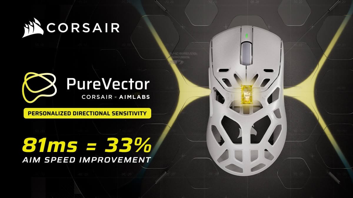 Corsair presenta los Sabre V3 Pro PureVector con Aimlabs, hasta 42.000 DPI y seis modelos