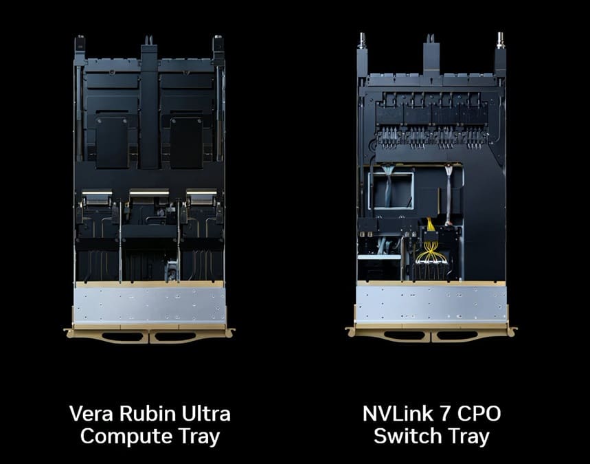 NVIDIA conecta 576 GPUs Rubin Ultra mediante NVLink 7 y óptica CPO para impulsar la IA