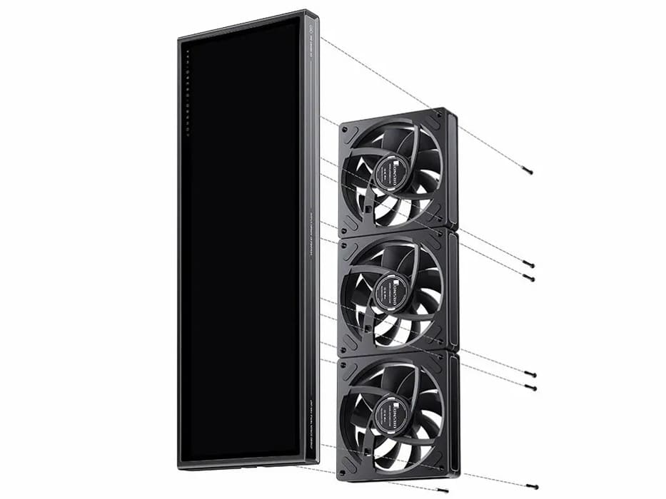 JONSBO DS360MAX lleva una pantalla IPS de 14,5 pulgadas al interior del PC