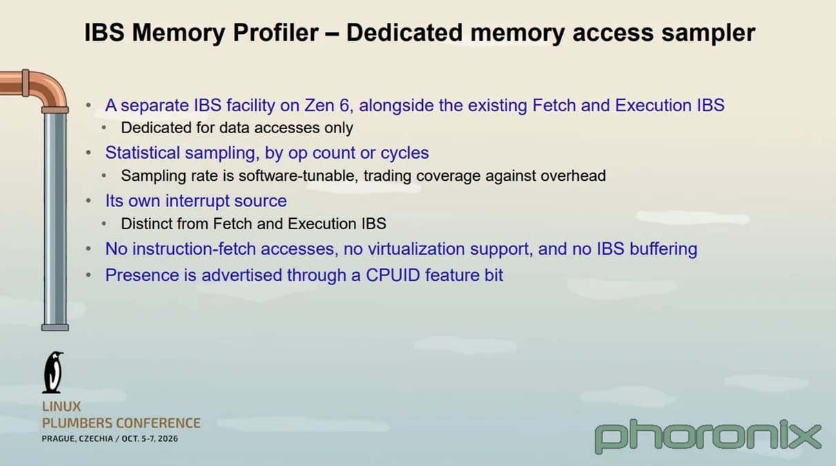AMD Zen 6 incorpora IBS Memory Profiler para mejorar la gestión de memoria CXL en Linux