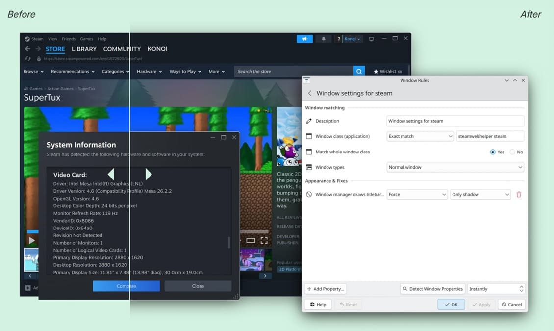 KDE Plasma 6.8 llega con mejoras en Wayland, menor consumo de memoria y triple búfer para NVIDIA