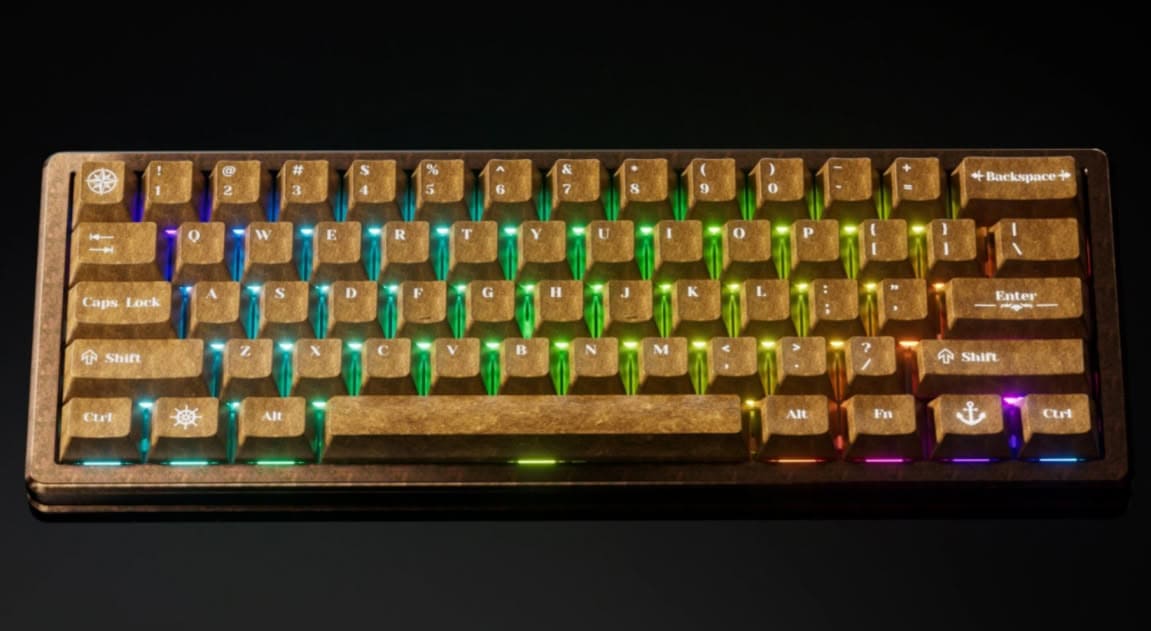 Keychron presenta el Q19 HE 8K con interruptores magnéticos y diseño steampunk