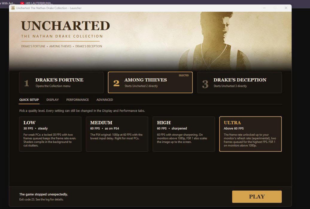 Los tres primeros Uncharted llegan a PC con 120 FPS y Frame Generation mediante un port no oficial