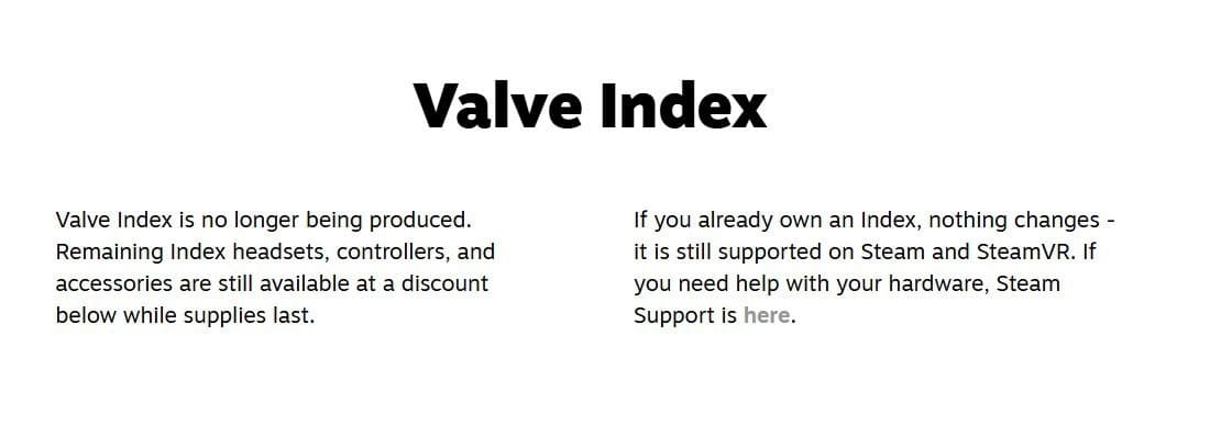 Valve Index deja de fabricarse y recibe un descuento del 20% para liquidar las últimas unidades